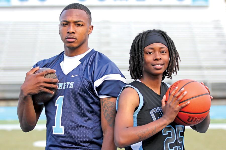 Quarterback Jonathan Banks and guard Ahjahna Coleman earned 2014-15 Athlete of the Year 
honors for their leadership and outstanding performance on the field and on the court.