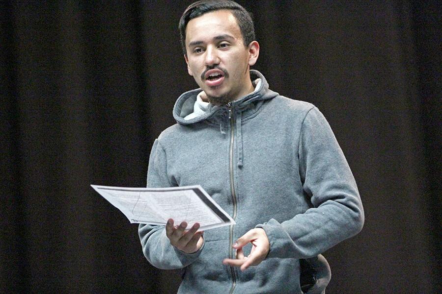 Drama major Oz Herrera-Sobal has shown his passion for acting by performing in multiple plays on campus since 2014. Herrera-Sobal is an avid cyclist and bikes whenever possible.