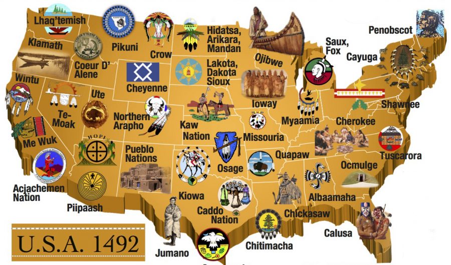 A partial map of native tribes and nations in the United States before the Columbus colonization
period.