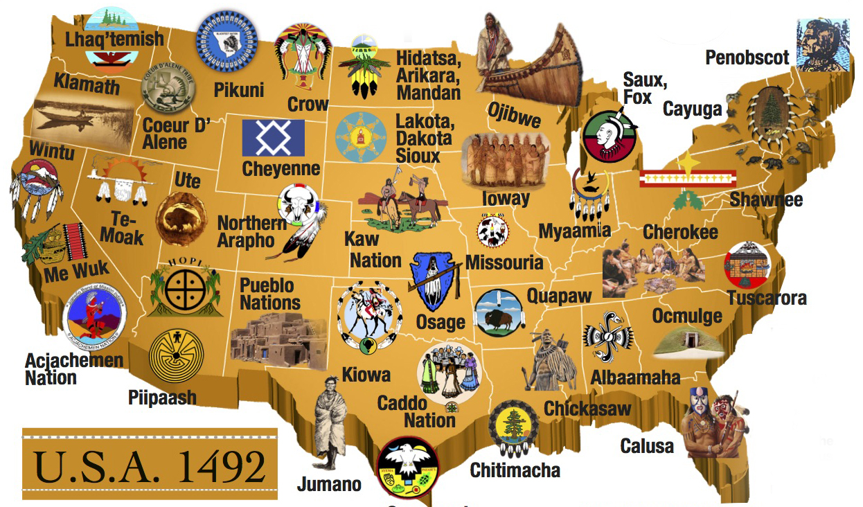 map of native american tribes before colonization        <h3 class=