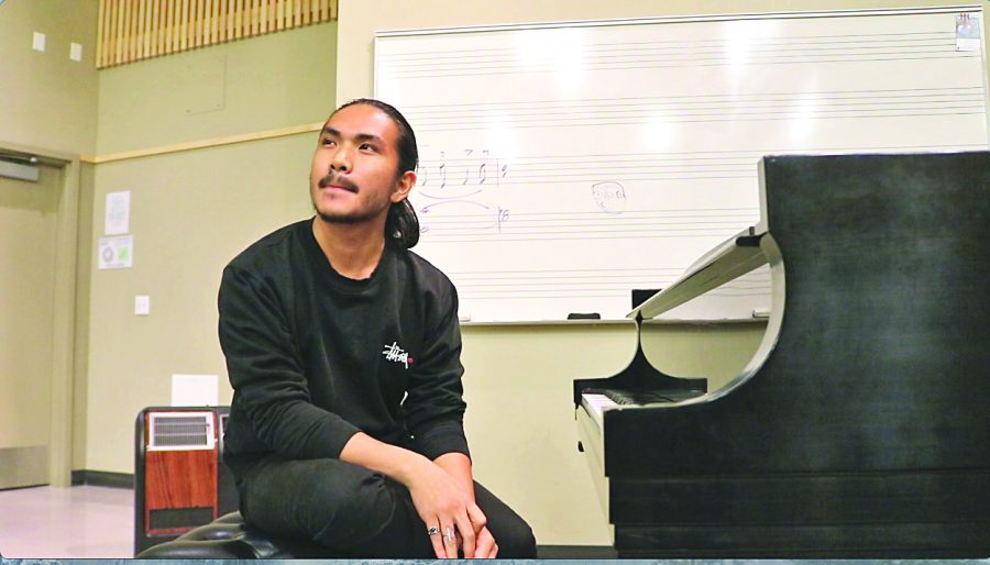 Ninoangelo Lastimosa is a new student in the music composition classes. After completing the program and transferring to a four-year college in 2019, he hopes to have some of his original compositions recorded by the music department.