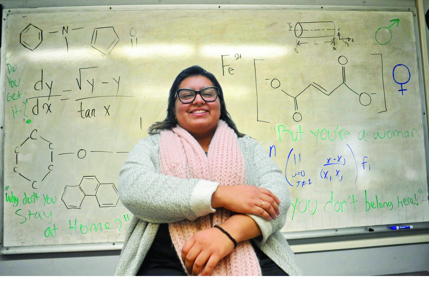 Chemical engineering major Aidee Guzman has dealt with being challenged as a woman in the field of engineering.