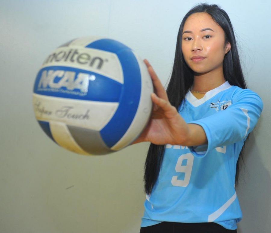 Comet setter Kimberly Calip is ranked seventh in assists in the Bay Valley Conference. She has been playing volleyball since the eighth grade and is a freshman on the Contra Costa College volleyball team.