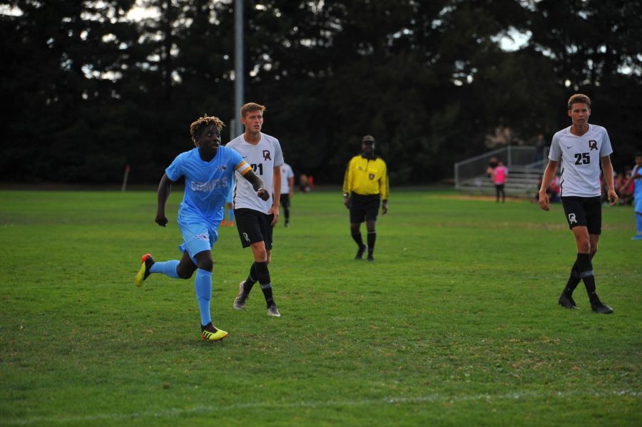 Comet sophomore Elijah Musah Paul-Gindiri is a starting striker for the men’s team. 
