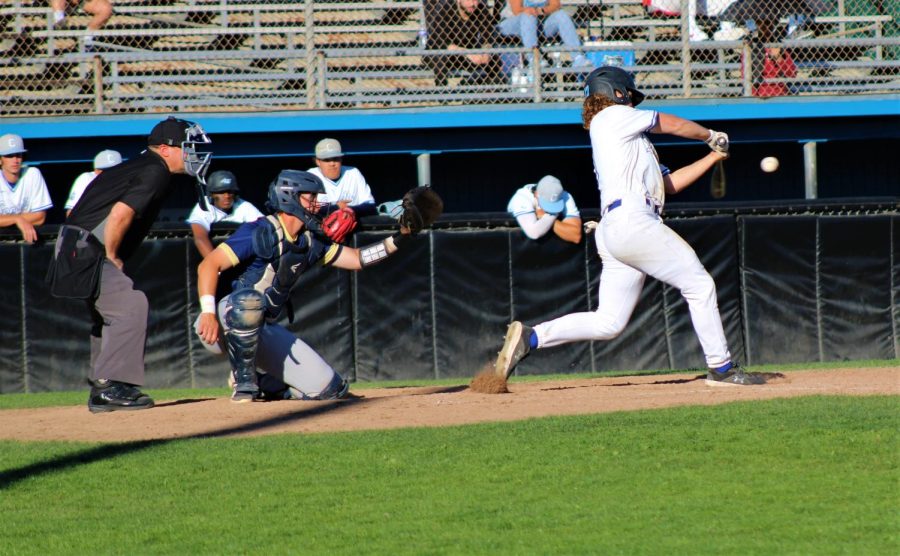 Comet shortstop Josh Fairchild looks to help his team add on to the lead late in Thursdays game on March 10, 2022, in San Pablo (Photo/Joseph Porrello)