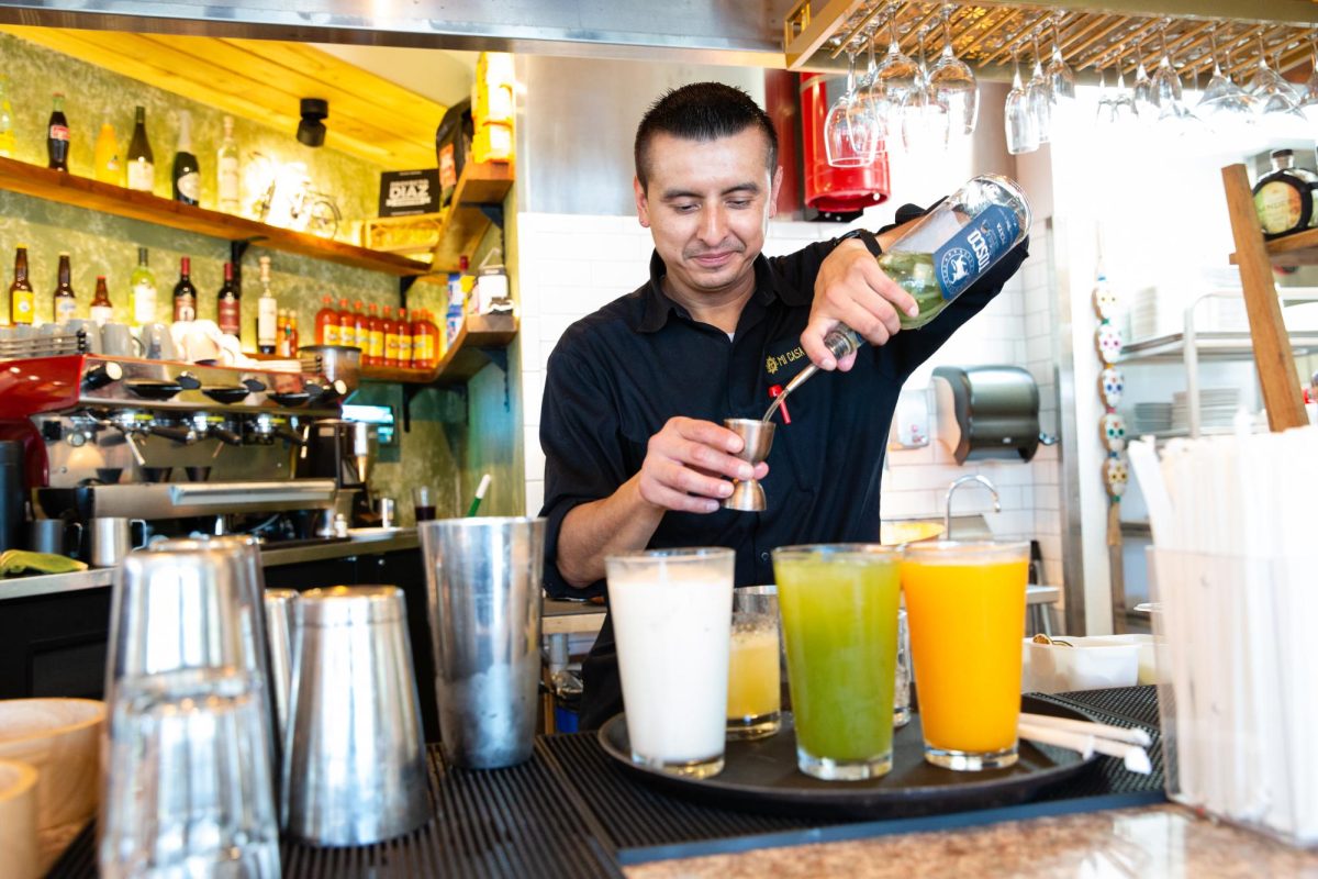 Nery Duarte prepares beverages at Mi Casa Grill in Richmond, Calif. on Sunday, September 10, 2023.