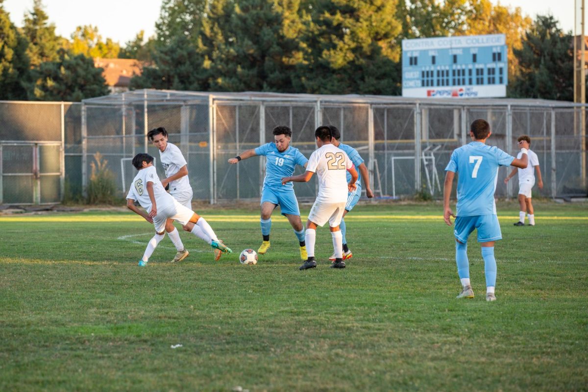 The Contra Costa College Mens Soccer Team faced off against Marin in a home game on Tuesday, October 03, 2023, in San Pablo, Calif.