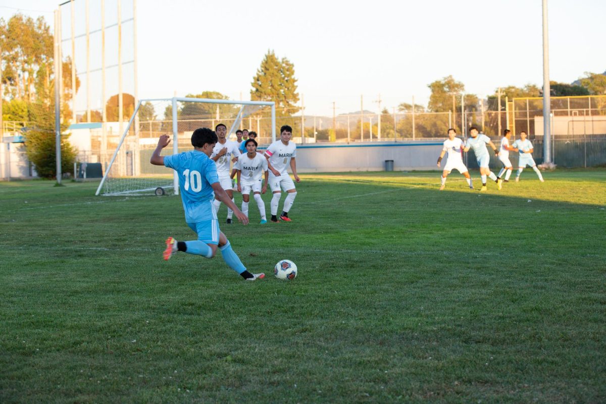 The Contra Costa College Mens Soccer Team faced off against Marin in a home game on Tuesday, October 03, 2023, in San Pablo, Calif.