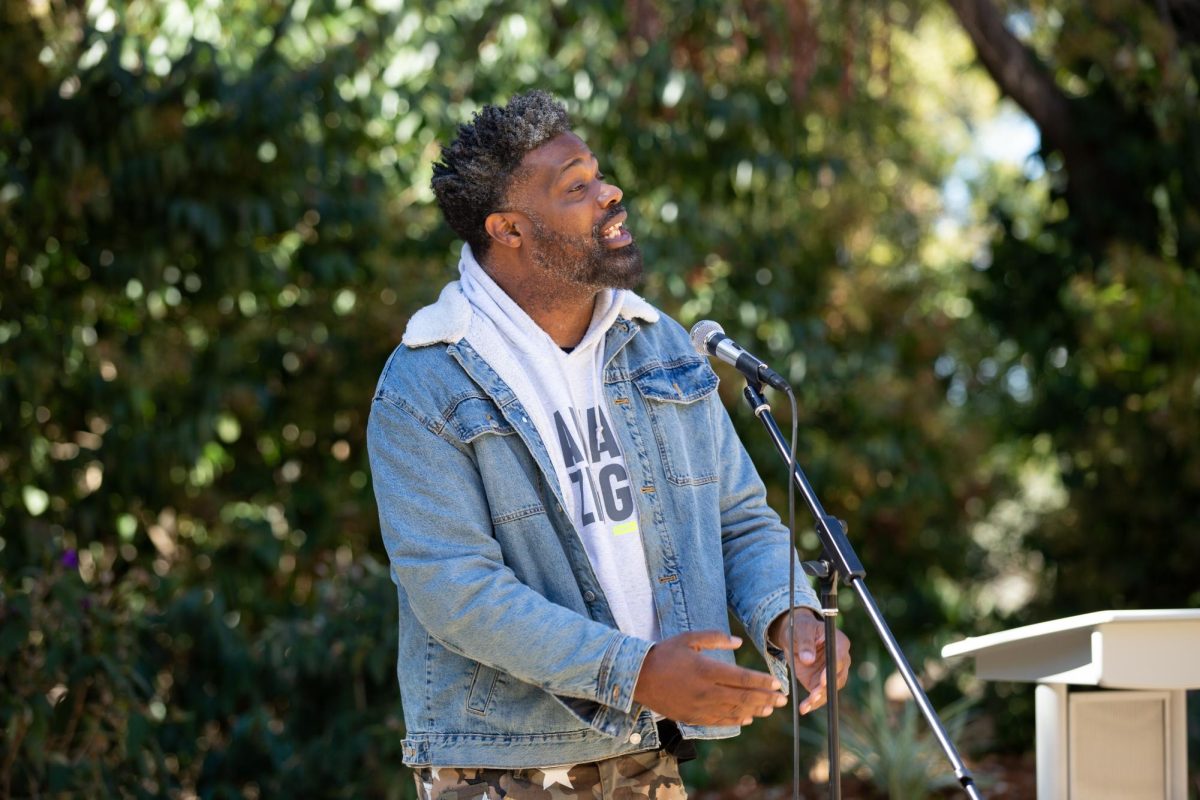 Shawn William is one of two featured poets at Contra Costa Colleges Honoring Black Poetry event on October 12, 2023 in San Pablo, Calif.
