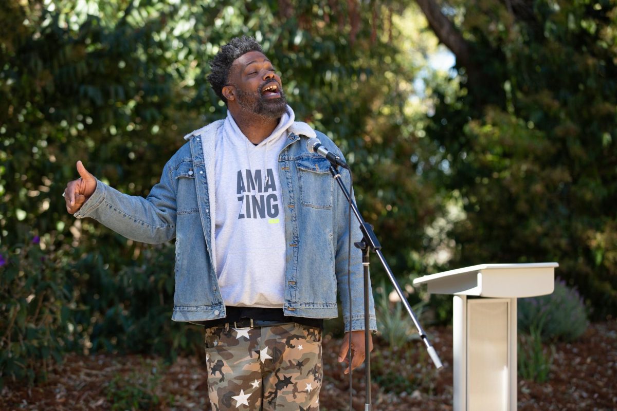 Shawn William is one of two featured poets at Contra Costa Colleges Honoring Black Poetry event on October 12, 2023 in San Pablo, Calif.