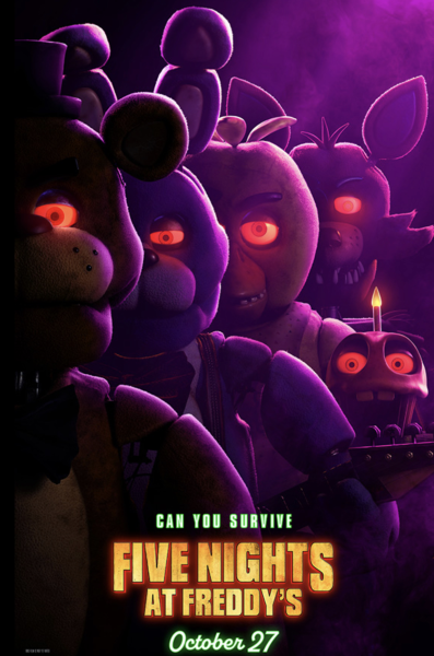 Five Nights at Freddys official movie poster. 