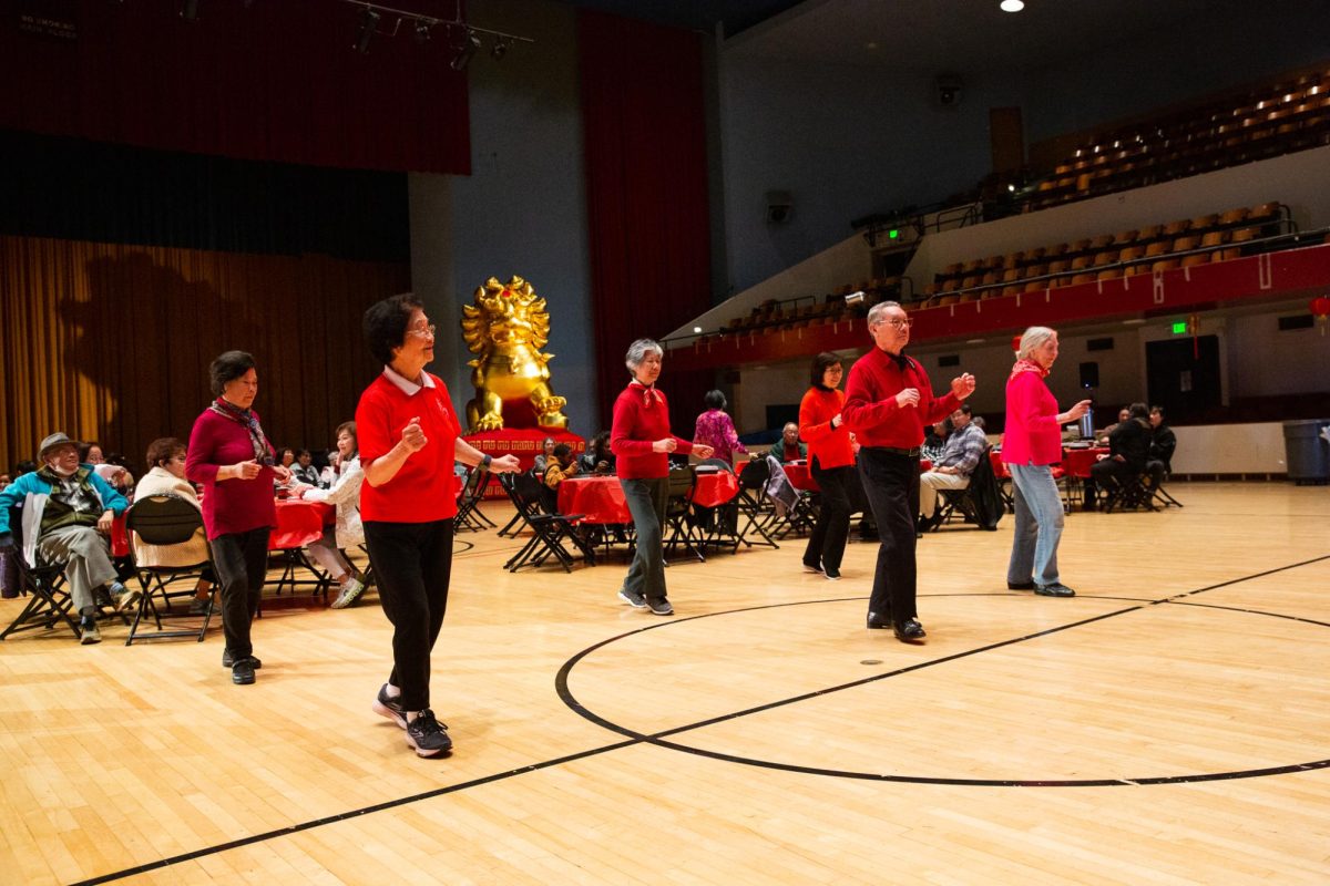 Richmond Annex Senior Center dancers perform for attendees at a Chinese New Year Celebration hosted by the City of Richmonds Community Services Department, on Saturday, Feb. 10, 2024, at Richmond Memorial Auditorium in Richmond, Calif.