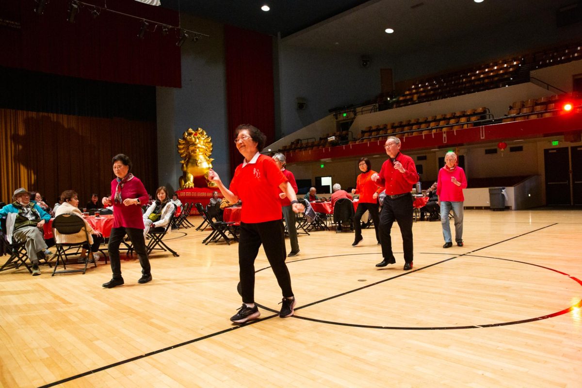 Richmond Annex Senior Center dancers perform for attendees at a Chinese New Year Celebration hosted by the City of Richmonds Community Services Department, on Saturday, Feb. 10, 2024, at Richmond Memorial Auditorium in Richmond, Calif.