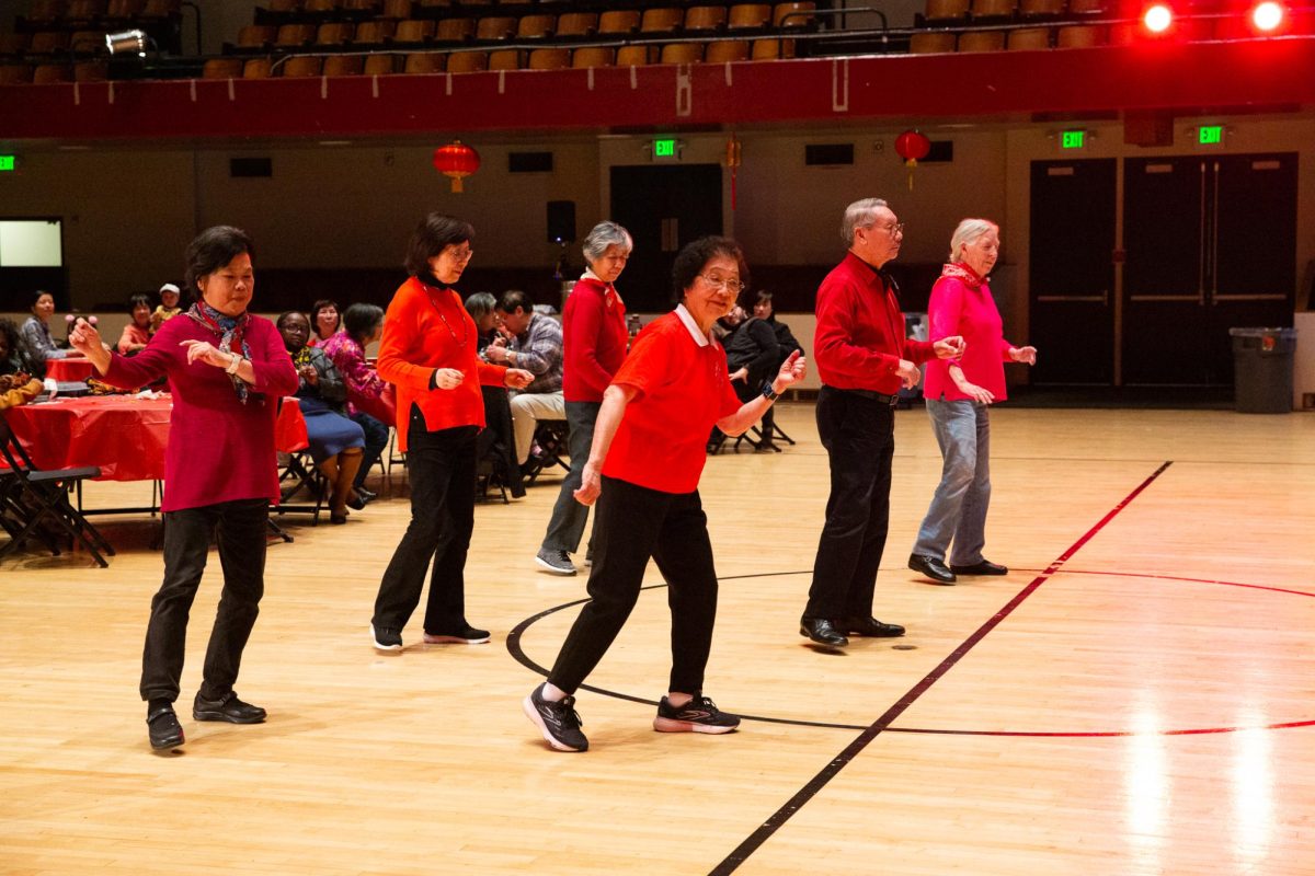 Richmond Annex Senior Center dancers perform for attendees at a Chinese New Year Celebration hosted by the City of Richmonds Community Services Department, on Saturday, Feb. 10, 2024, at Richmond Memorial Auditorium in Richmond, Calif. 