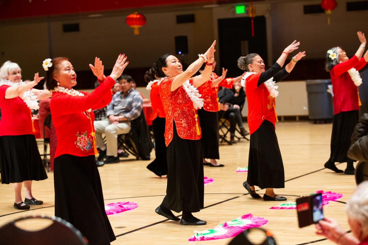 Richmond Annex Senior Center dancers perform for attendees at a Chinese New Year Celebration hosted by the City of Richmonds Community Services Department, on Saturday, Feb. 10, 2024, at Richmond Memorial Auditorium in Richmond, Calif. 