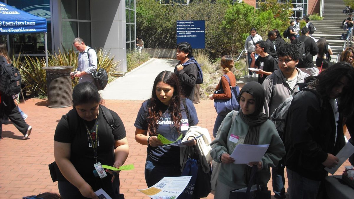 Students during the Comet Day resource fair at Contra Costa College in San Pablo, CA, on Thursday, April 18, 2024.