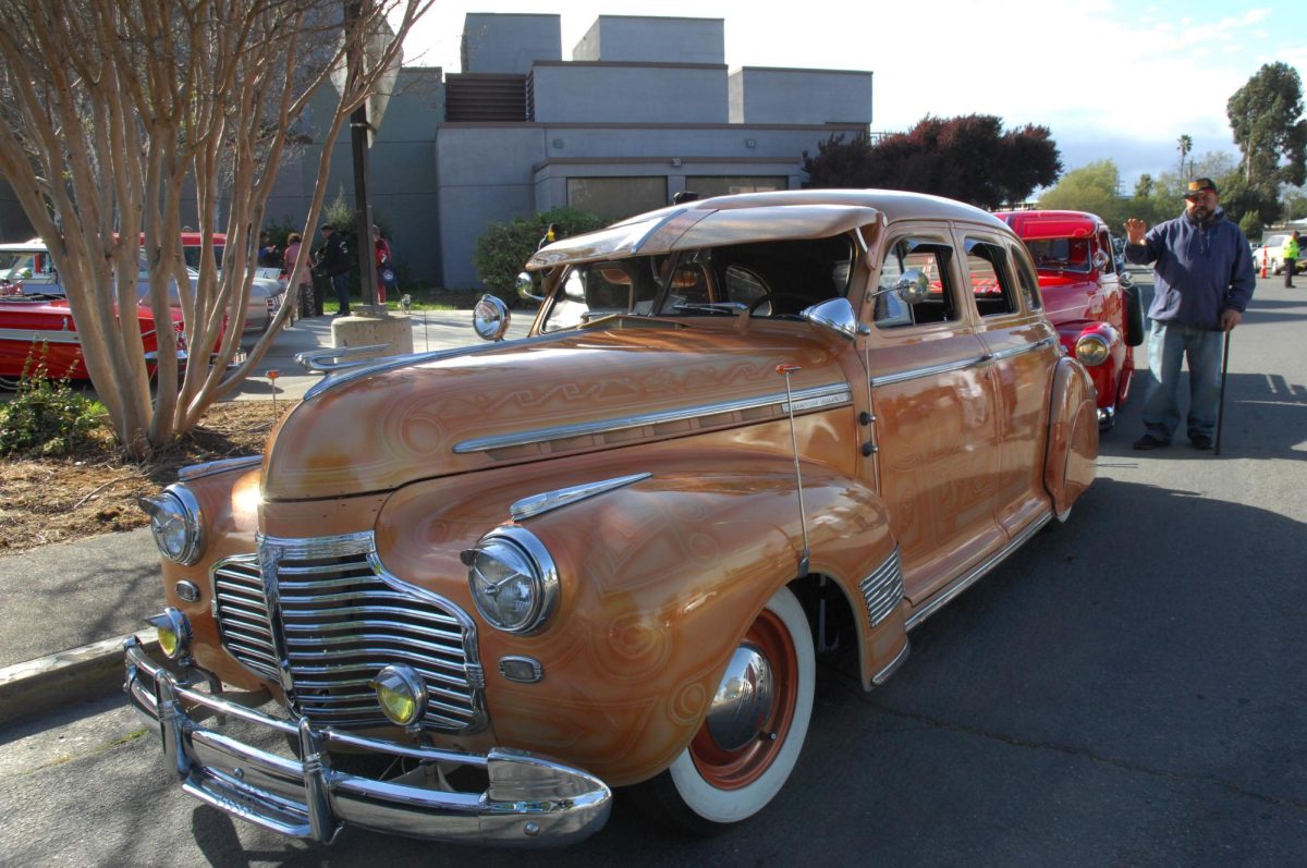 A view of some of the lowriders that were present in the car show during the American Homeboy event in the Knox Performing Arts Center at Contra Costa College in San Pablo, CA, on Friday, April 12, 2024.