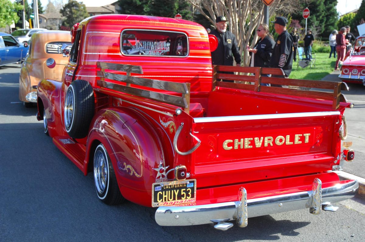 Another look at the lowriders that were present in the car show during the American Homeboy event in the Knox Performing Arts Center at Contra Costa College in San Pablo, CA, on Friday, April 12, 2024.
