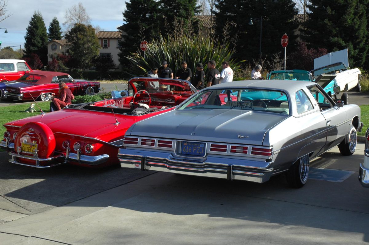 A view of some of the lowriders that were present in the car show during the American Homeboy event in the Knox Performing Arts Center at Contra Costa College in San Pablo, CA, on Friday, April 12, 2024.