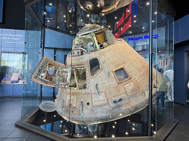 Apollo 16 Command Module at U.S. Space & Rocket Center in Alabama, USA.