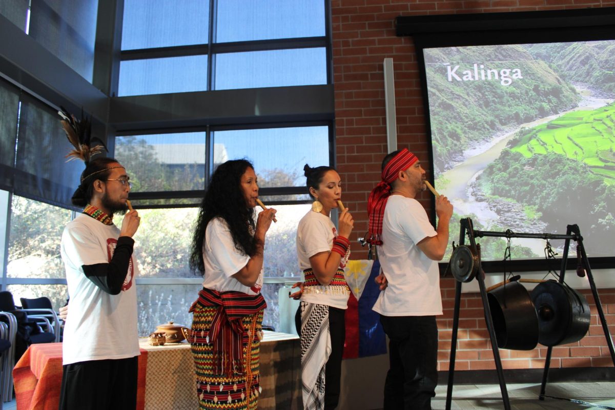 Manilatown playing the Paldong in the Fireside hall at Contra Costa College, San Pablo, Calif. on Oct. 30, 2024