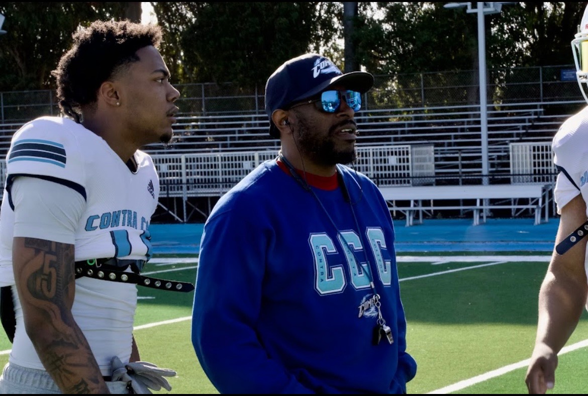 Coach Davis having a conversation with Comet Star  April 28 , 2025 - 5:14 p.m. 