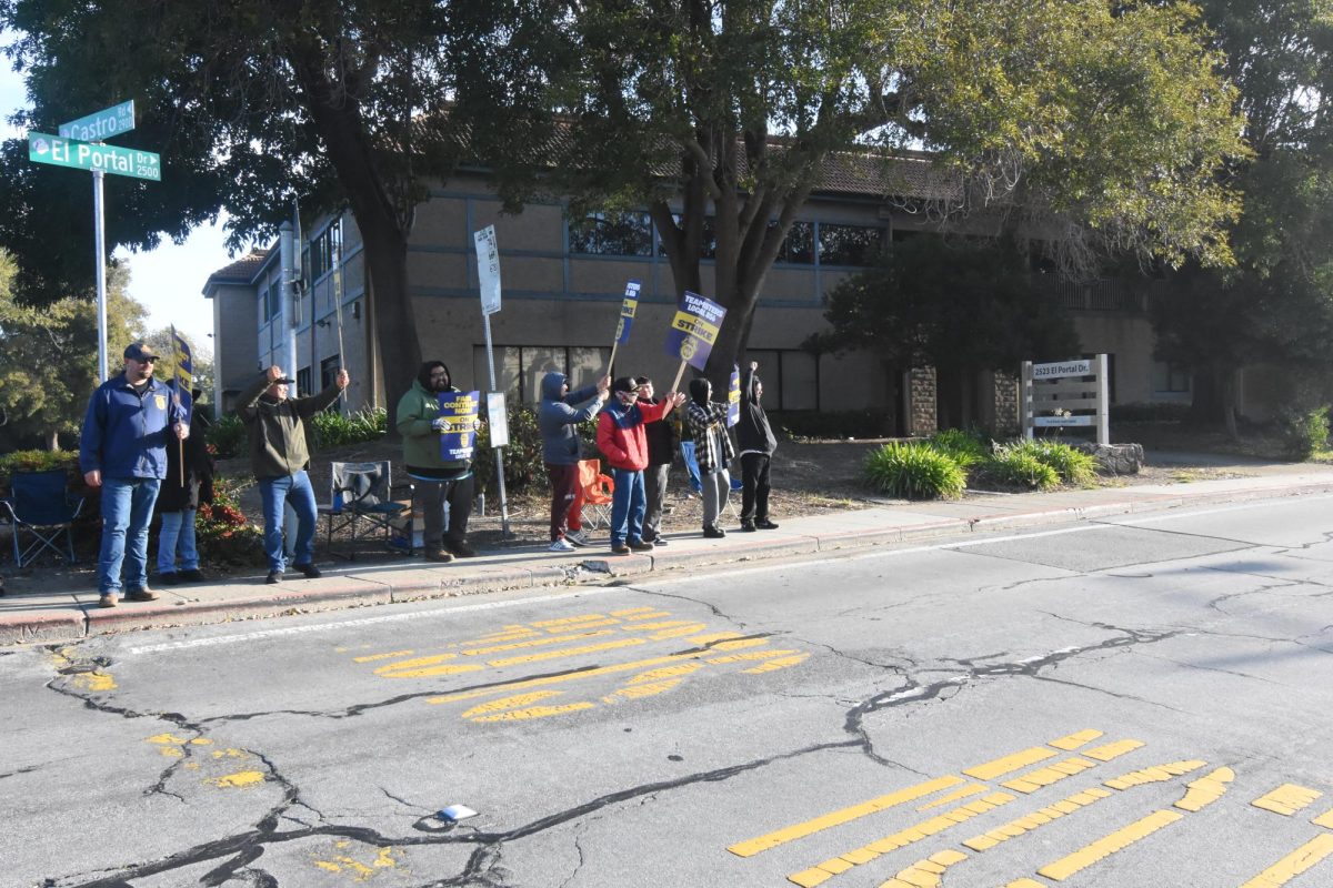 teacher strike on El Portal Dr on December 4th 