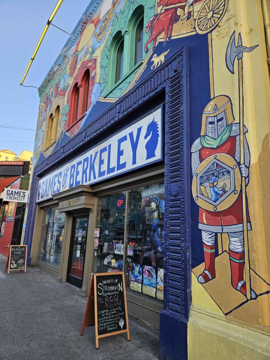 Games of Berkeley, with its incredibly colorful front entrance, invites players in for Secrets of Strixhaven as well as many other games.