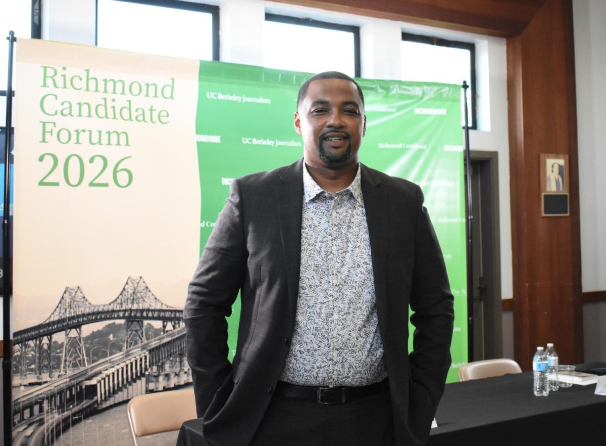 Brandon Evans at the Richmond Candidate Forum 2026 on May 7. 