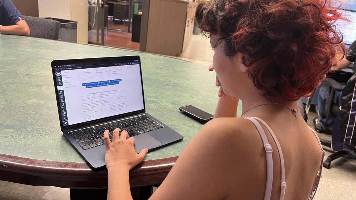 A Contra Costa College student accesses Canvas, the learning management system used by thousands of institutions worldwide, on campus Wednesday. A data breach at Canvas maker Instructure may have exposed the personal information of millions of students. 